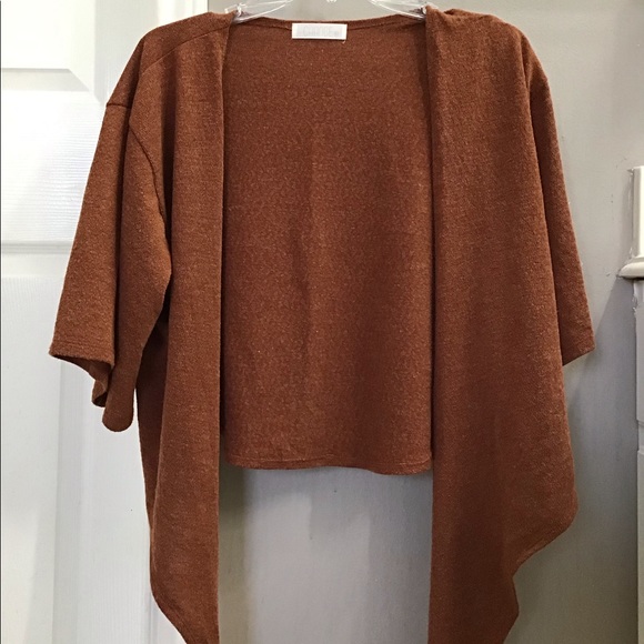 Burnt Orange Wrap Crop Top |M| - Picture 2 of 4